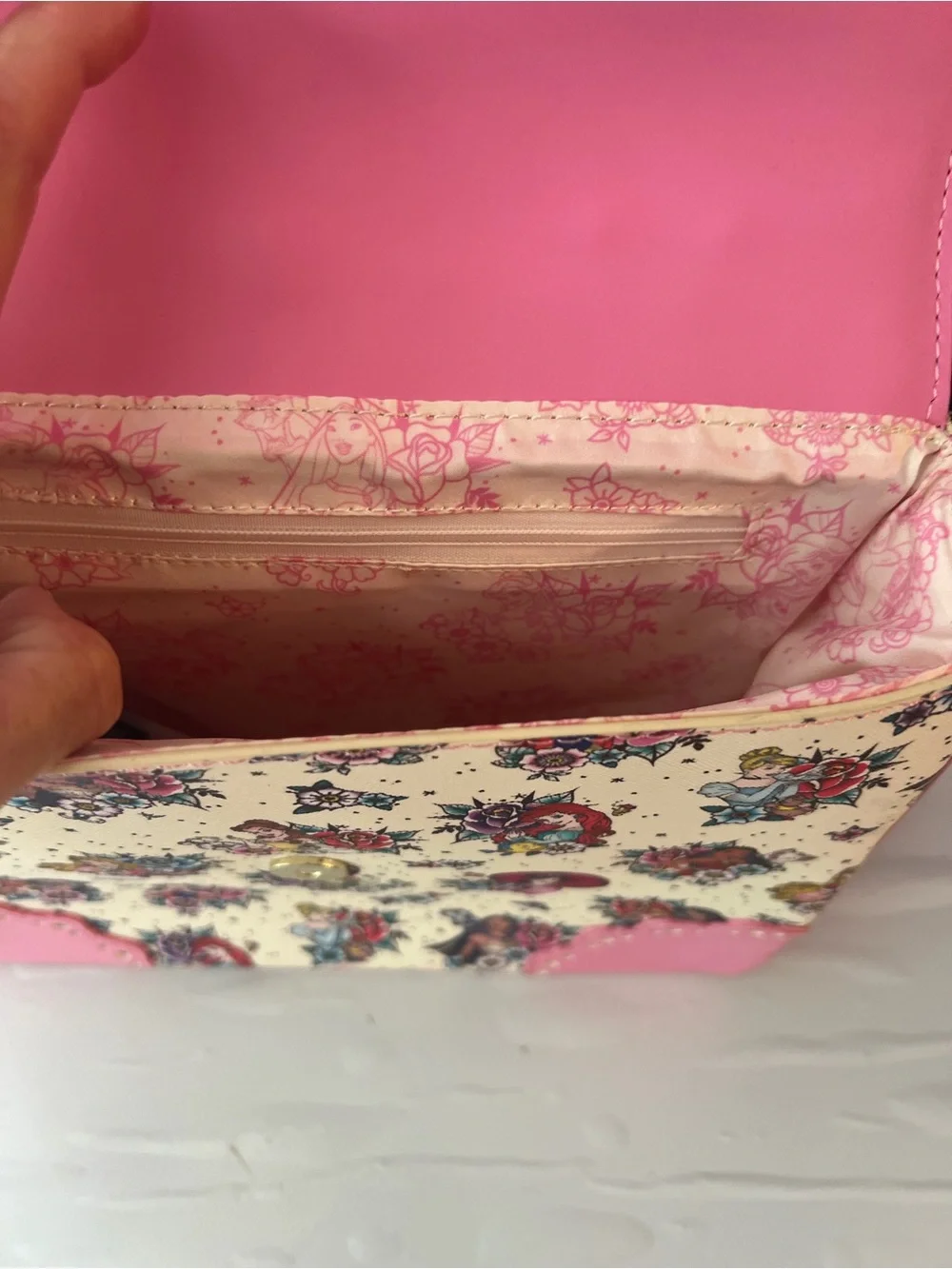 Pink Tattoo Princesses loungefly Top-Handle Bag